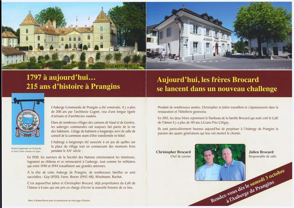 Auberge De Prangins Екстер'єр фото